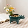 thumbnail image 4 of Cute Shaped Ceramic Planter Pot, for Succulents Cactus Small Plants Home Decor, 4 of 8
