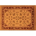 thumbnail image 1 of Ahgly Company Indoor Rectangle Oriental Orange Traditional Area Rugs, 5' x 7', 1 of 4