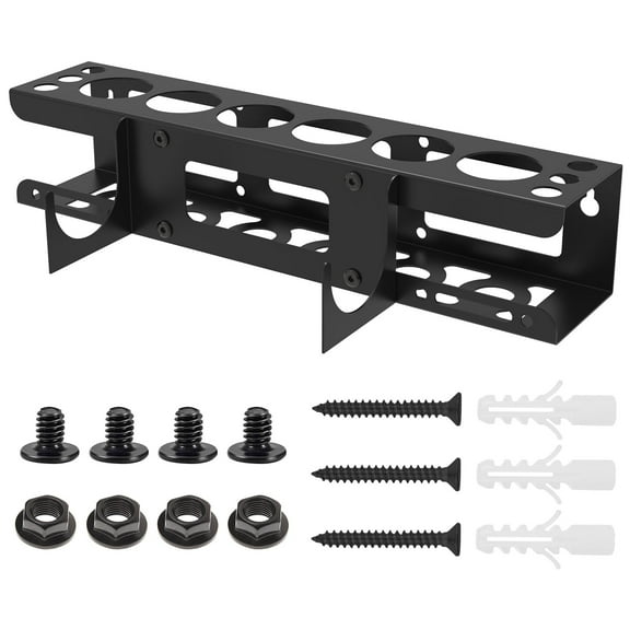 pluokvzr Caulking Tool Organizer Carbon Steel Caulking Tool Storage Rack Wall Mounted Storage Rack Easy to Install Caulking Tool Storage Rack Portable Storage Rack for Garages