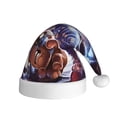 thumbnail image 7 of Lsque The Binding of Isaac Print Santa Hat Christmas Hat Funny Christmas Hat Christmas Knitted Beanie Hat For Men Women Adult, 7 of 7
