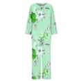 thumbnail image 5 of SnZhen Two Piece Sets for Women Women's Casual Printed Long Sleeved Round Neck Top With Pants Set, 5 of 5