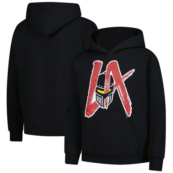 Youth Black LA Knight Big Logo Pullover Hoodie