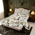 thumbnail image 2 of Manfei Rustic Aniaml Mallard Bed Sheets,Vintage Countryside FloralFull Size Sheets,4-Piece,1 Flat Sheet,1 Fitted Sheet and 2 Pillowcases, 2 of 6