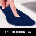 thumbnail image 3 of Silky Gel Memory Foam Wrist Rest for Computer Keyboard, Mouse, Ergonomic Design for Typing Pain Relief, Desk Pads Support Hand and Arm, Mousepad Rests, Stain Resistant, 2 Piece Pad, Black, 3 of 9