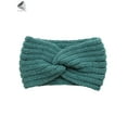 thumbnail image 3 of PULLIMORE Women Ear Warmer Winter Knit Stretch Headbands (Green), 3 of 7