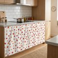 thumbnail image 4 of Maple Leaves Sink Skirt Curtain 32''x55'', Famrhouse Botanical Rutsic Fall Cream Cabinet Door Curtain Pantry Utility Curtains, Bathroom Kitchen Laundry Privacy Drape Waterproof Dishwasher Curtains, 4 of 9