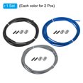 thumbnail image 3 of Uxcell 10Ft Speed Jump Rope Replacement Cable 2.5mm Professional Skipping Rope Steel Wire Blue Black Grey, 3 of 6