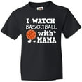 thumbnail image 3 of Inktastic I Watch Basketball with Mama Youth T-Shirt, 3 of 5