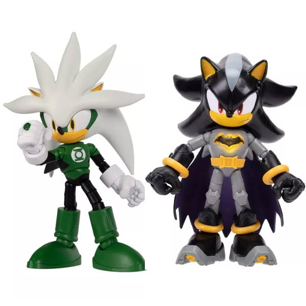 DC x Sonic the Hedgehog Action Figure Multipack | Sonic, Silver