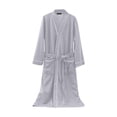 thumbnail image 4 of HBFAGFB Peignoir Homme à Lacets Manches Longues Mi-Longue Robe Décontractée avec Poches Gris Taille m, 4 of 4