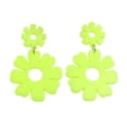 thumbnail image 2 of Riguas 1 Pair Cute Hollow Flower Dangle Earrings Vintage Acrylic Exaggerated Stud Drop Earrings Fashion Jewelry Accessories Gift, 2 of 7