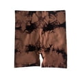thumbnail image 2 of uublik Women Bike Shorts Butt Lifting Tie Dye Super Soft Yoga Shorts High Waist Coffee, 2 of 3
