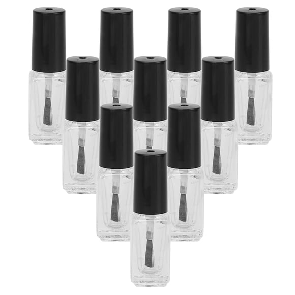Botella De Esmalte De Uñas Con Tapa De Cepillo, Botella De Vidrio De Esmalte De Uñas Que Almacena Esmalte De Uñas Para Estudio Para Viajes Para El Hogar De Por Vida Ccdes Otros