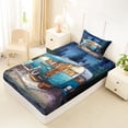 thumbnail image 4 of Erosebridal Kids Camper Twin Sheet Sets For Travel Trailers,Country Adventure Theme Bedding For Boy 3 Pieces, 4 of 6