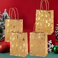 thumbnail image 2 of PEIBang 12PCS Christmas Gift Bags,Christmas Kraft Paper Reusable Gift Bags Bulk with Handles for Wrapping Holiday Party Xmas Presents, 2 of 6