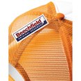 thumbnail image 4 of Beechfield - Gorra transpirable con tejido perforado Modelo Vintage con cierre Snapback para niño adolescente (Naranja/ Blanco), 4 of 5