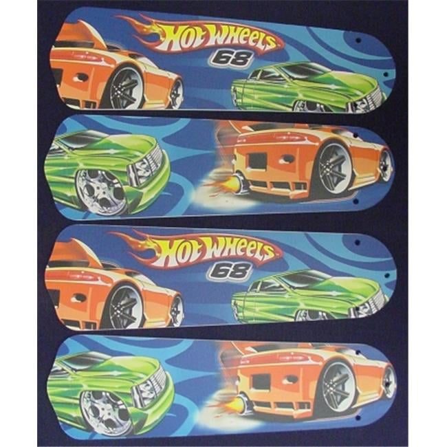 Ceiling Fan Designers 42set Kids Hw Hot Wheels 42 In Ceiling Fan Blades Only Walmart Com