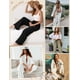 thumbnail image 5 of Pantalones de lino Jyanl Flowy Palazzo de cintura alta para mujer, negros 2025, 5 of 9