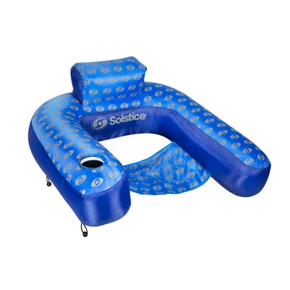 Pool Central Inflatable Swimming Pool Lounger Hammock Chair - 39" - Blue