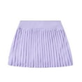 thumbnail image 2 of HUANBAI Children's Summer Clothing For Girls Solid Color Athletic Quick Drying Skirt Tennis Skirt Kids Casual Versatile Pleated Skirt Pants For Ages 5 14 Summer Dresses 160, 2 of 9