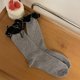 thumbnail image 4 of 1 Pair Women Ruffle Socks Girl Lace Topped Ankle Socks Frilly Socks with Bowties Cotton Socks Princess Style Dress Socks White, 4 of 4