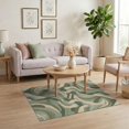 thumbnail image 3 of ODIKA Sage Funky Throw Featuring Asymmetrical Motifs Entryway Abstract Non-Slip Chair-Friendly for Home Office, Gaming Room, Under Desk, 3 of 7