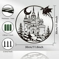 thumbnail image 7 of Metal Castle Dragon Wall Art Decor Iron Castle Dragon Wall Hanging Decor for Home Decoration Modern Castle Dragon Pattern Arts Wall Decor Signs for Front Porch 30x30cm Castle Dragon DIY, 7 of 7