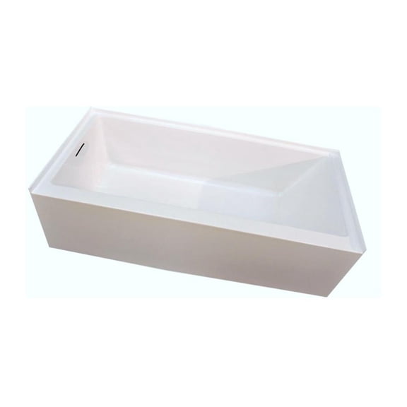 PerfecTub by Braktub 60x32 Left Hand Regular Rough-in Bathtub in White