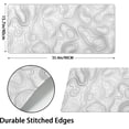 thumbnail image 5 of Topographic Contour White Gaming Mouse Pad XXL Geographic Map Lines Extended Big Large Desk Mat Non-Slip Rubber Base Stitched Edge Long Keyboard Mousepad for PC Computer Laptop,35.4×15.7 in, 5 of 5