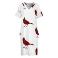 thumbnail image 4 of Cardinal vestido holgado con bolsillos para mujer vestido de noche de lujo vestido de verano, 4 of 7