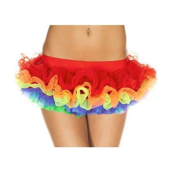 Music Legs Women's Womens Sexy Rainbow Skirt Costume Accessory