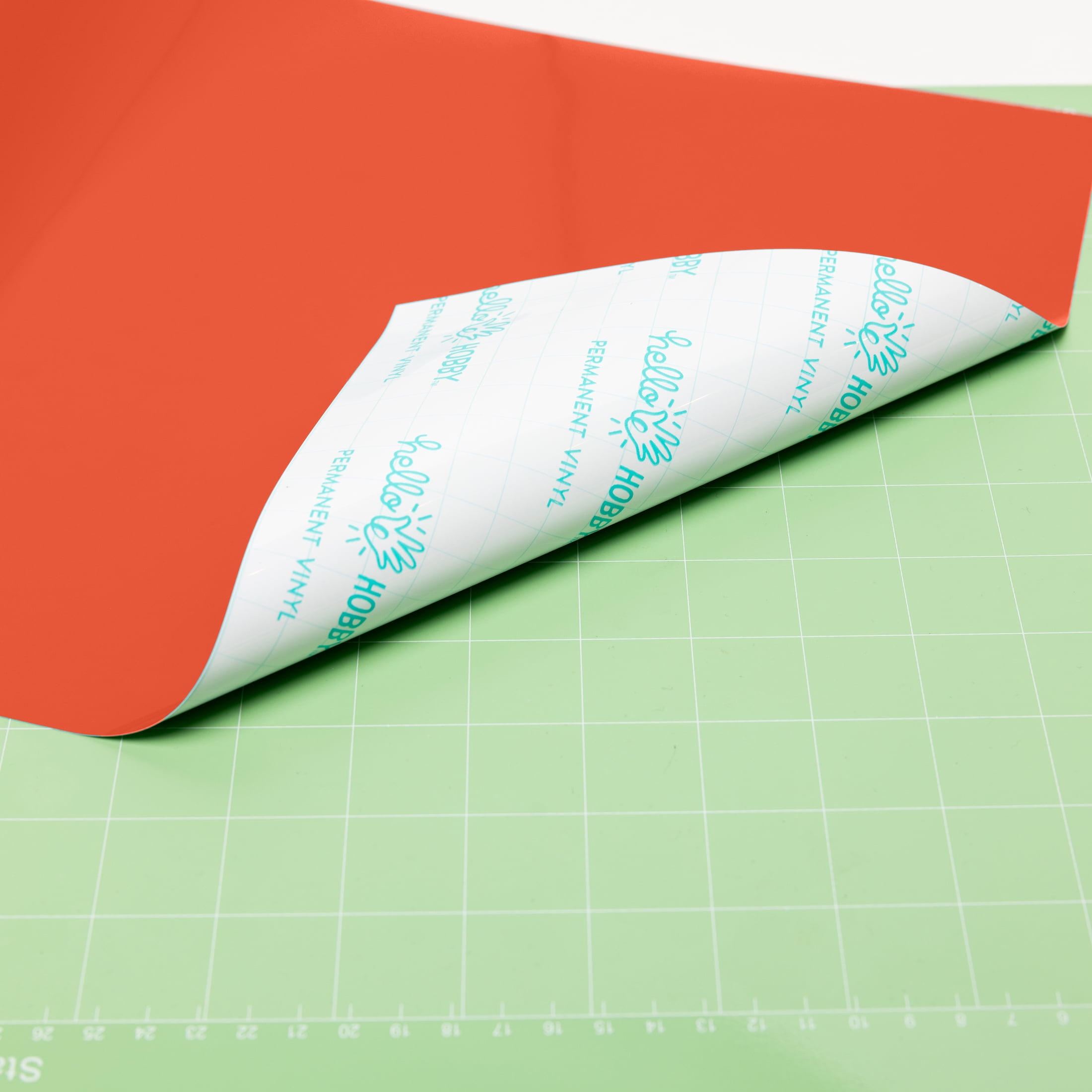 (4 pack) Hello Hobby 12" x 4' Orange Permanent Craft Vinyl Roll