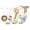 Whtie, variant on Cute Animal Sealing Stickers, Self-Adhesive Electrostatic Decals for Window, Refrigerator, Toilet & Smooth Surfaces, Removable Waterproof Decorative Stickers for Home, Kitchen Decoration, Whtie