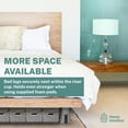 thumbnail image 2 of Home Intuition Bed Risers Heavy Duty Adjustable Furniture Riser 3, 5 or 8-Inch, 4 Pack (Grey W/ USB), 2 of 7