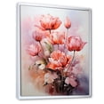 thumbnail image 2 of Designart "Monochromatic Tulips Set Against A Dramatic Sky I" Tulips Floater Framed Wall Art Living Room, 2 of 5