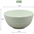thumbnail image 2 of Sustainable Dining Bowls, Food Safe Material Lightweight & Unbreakable Cereal Bowls Set of 4, Microwave & Dishwasher Safe, Perfect for Cereal Soup and Rice, BPA Free, Healthy & Eco-friendly (Colorful), 2 of 7