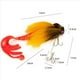 thumbnail image 4 of 2X Señuelo de Pesca de Ratón de Mosca Señuelo de Agua Dulce de Agua Salada Señuelos de Pesca con Mosca Suave con Anzuelos Dobles Amarillo, 4 of 5