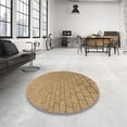 thumbnail image 4 of Ahgly Company Machine Washable Indoor Round Transitional Orange Area Rugs, 8' Round, 4 of 7