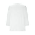 thumbnail image 4 of fatyb Womens 3/4 Length Sleeve Tops Dressy Soft Tunic Shirts Solid Color Casual Tee Blouses for Women, 4 of 6