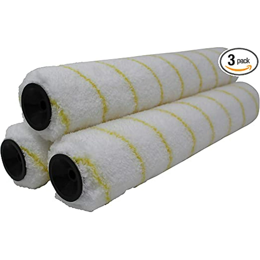 Pro Grade Paint Roller Covers 14 x 1/2 inch Microfiber Nap 3 Pck Int. & Ext. House