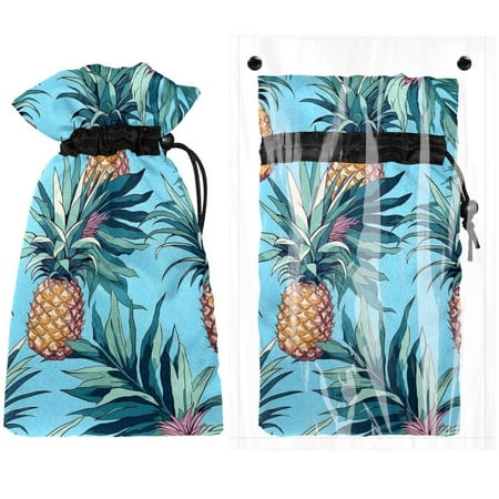 

Josid Cartoon Pineapple Reusable Outdoor Faucet Insulation Covers Waterproof and Freeze-Resistant Spigot Protector Bags 2 Pack 11 x 6.9