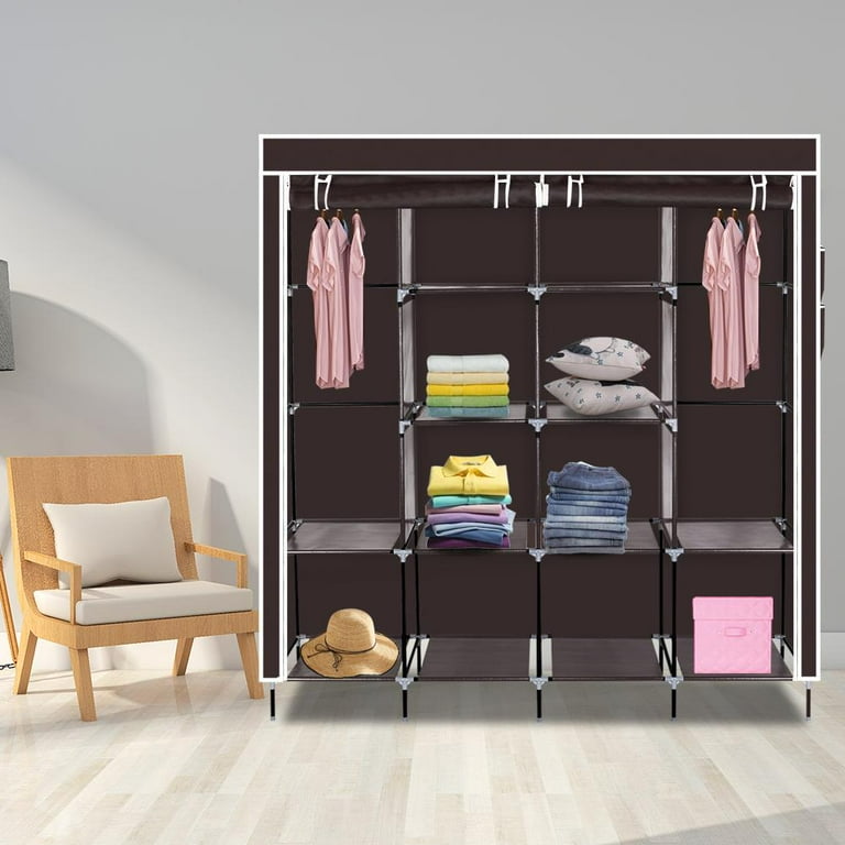 Choco closet◎　0724 Portable Closet Wardrobe, Wardrobe Closet Organizer With Non