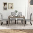 thumbnail image 2 of Gymax Modern Dining Chair Set of 4 w/ High Backrest High-density Sponge Cushion, 2 of 9
