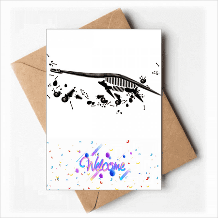 dinosaur b bs small Welcome Back Greeting Cards Envelopes Blank