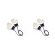 thumbnail image 2 of Qarigey 1 par de manoplas para niños pequeños, manopla para mantener el calor, para niños y niñas, cubiertas para los dedos colgantes, accesorio de 2piezas Azul marino+Gris claro Qarigey CBP353473, 2 of 5