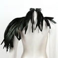 thumbnail image 4 of Capa de plumas para el hombro, capa de plumas artificiales para mujer, chal de plumas, chal para vestir, accesorios de disfraces de fiesta Yuyangstore capa de chal de mujer, 4 of 8