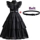 thumbnail image 1 of Vestido de fiesta de noche para niños, traje gótico de moda para carnaval, Halloween, eventos negros, Vestido de Cosplay, 4-10T, 1 of 4
