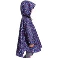thumbnail image 4 of Poncho de Pluie pour Enfants Veste à Capuche Imperméable, Étoile Bleue, L, 4 of 5