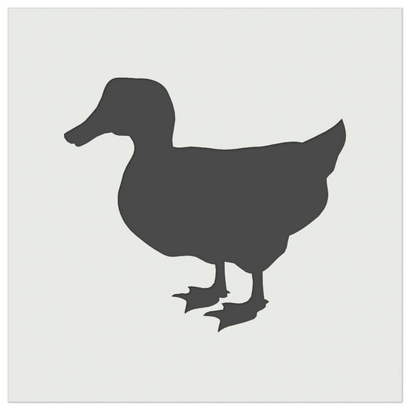 Duck Standing Mallard Solid DIY Cookie Wall Craft Stencil - 5.5 Inch