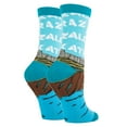 thumbnail image 4 of Oooh Yeah Women's Funny Novelty Crew Socks, Alcatraz, Crazy Cool Fashion Socks, 4 of 4